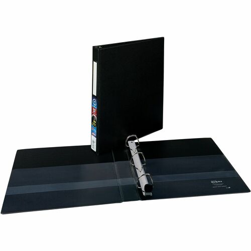 Avery  Binder, DuraHinge, w/Label Holder, 1"Cap, 8-1/2"x11", Black