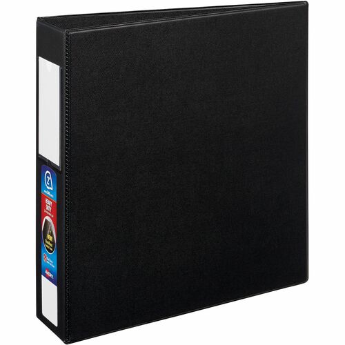 Avery  Binder, DuraHinge, w/Label Holder, 2"Cap, 8-1/2"x11", Black