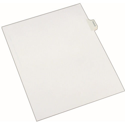 Avery  Legal Exhibit Index M, 1/10 Cut, 8-1/2"x11", 25/PK, White