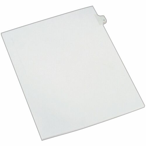 Avery  Index Dividers, Side Tab 4 - 1/25 Cut, 8-1/2"x11", 25/PK, WE