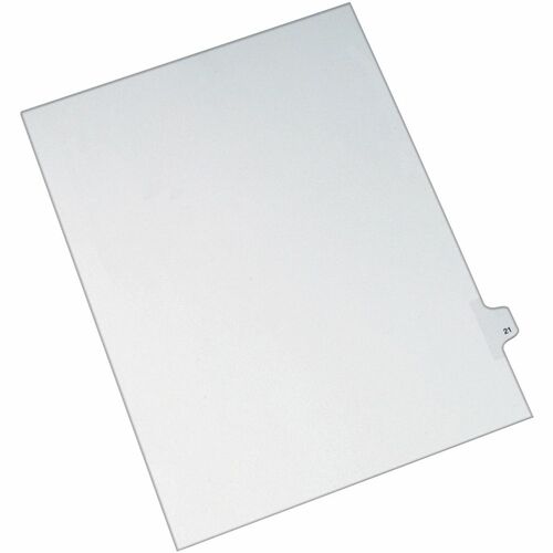 Avery  Index Dividers,Side Tab 21 - 1/25 Cut,8-1/2"x11",25/PK,WE