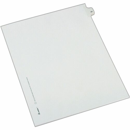 Avery  Index Dividers,Side Tab 24 - 1/25 Cut,8-1/2"x11",25/PK,WE