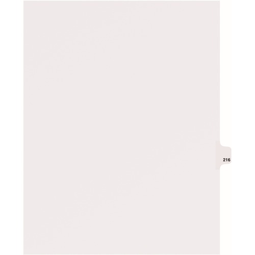 Avery  Dividers, "216", Side Tab, 8-1/2"x11", 25/PK, White