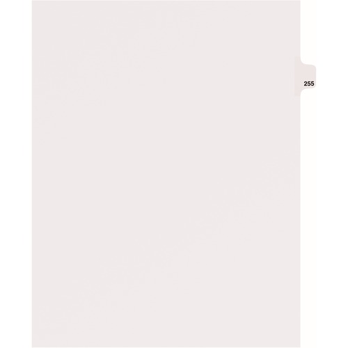 Avery  Dividers, "255", Side Tab, 8-1/2"x11", 25/PK, White