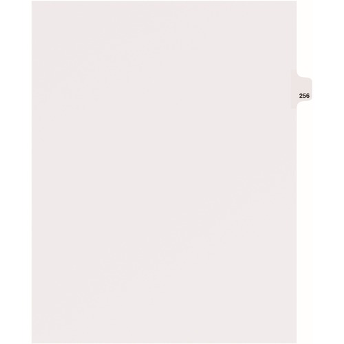 Avery  Dividers, "256", Side Tab, 8-1/2"x11", 25/PK, White