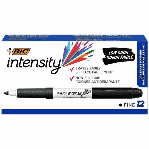 Bic  Markers, Dry-erase, Fine Point, Black