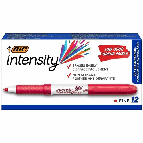 Bic  Markers, Dry-erase, Fine Point, Red