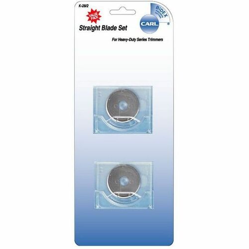 Carl Mfg  Replacement Straight Blade Set,f/ DC-210/220/238, Silver