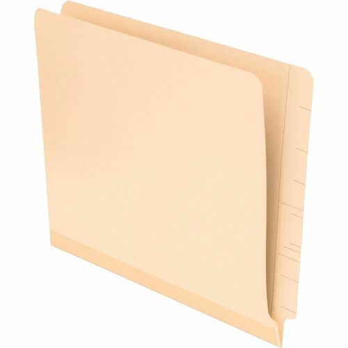 Pendaflex  Laminated Spine Folders,End Tab,11 Pt, Letter,100/BX, Manila