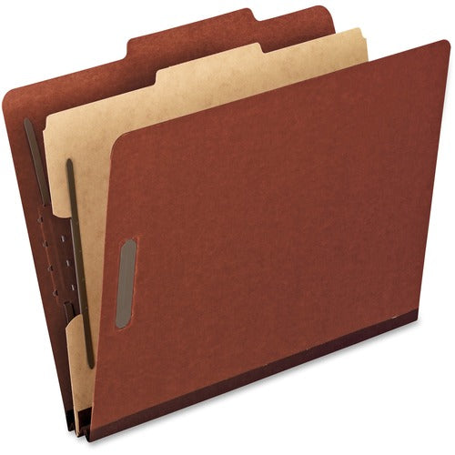 Pendaflex  Classification Folders, 1 Divider, Letter, 10/BX, Brick RD