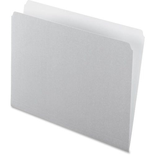 Pendaflex  File Folder, Straight Tab Cut, Letter-Size, 100/BX, Gray