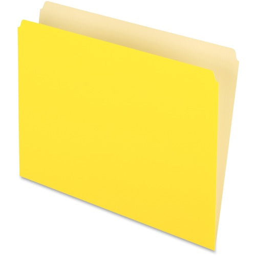 Pendaflex  File Folder, Straight Tab Cut, Letter-Size, 100/BX, Yellow