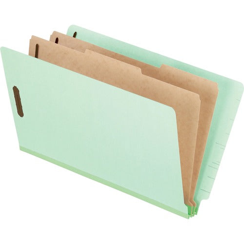 Pendaflex  Classification Folders, 2 Dividers, Legal, 10/BX, LGN