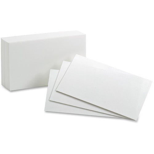 Oxford  Index Cards, Blank, 3"x5", 100/PK, White
