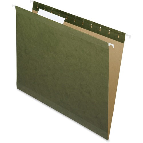 Pendaflex  Hanging Folder, Letter, 1/3 Tab Cut, 25/BX, Green