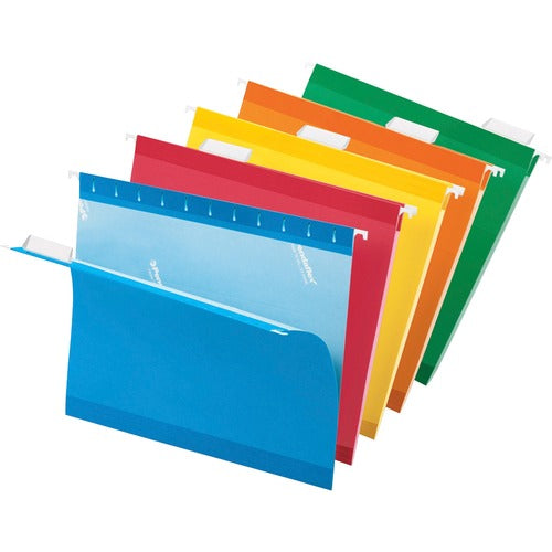 Pendaflex  Hanging Folder, 1/5 Tab Cut, Letter, 25/BX, BE/RE/OE/YW/BAN