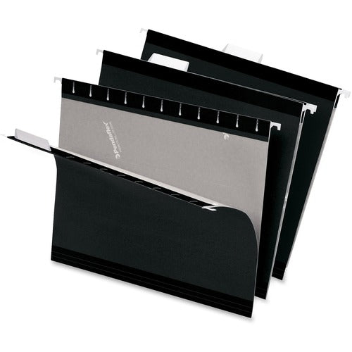 Pendaflex  Hanging Folder, 1/5 Tab Cut, Letter, 25/BX, Black