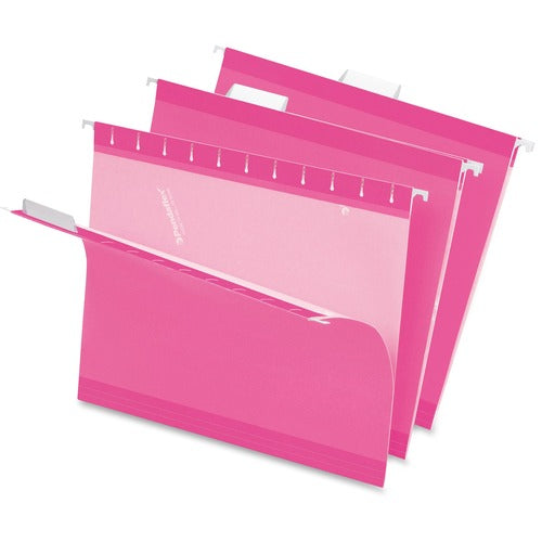 Pendaflex  Hanging Folder, 1/5 Cut, Ltr, 8-1/2"x11", 25/BX, Pink