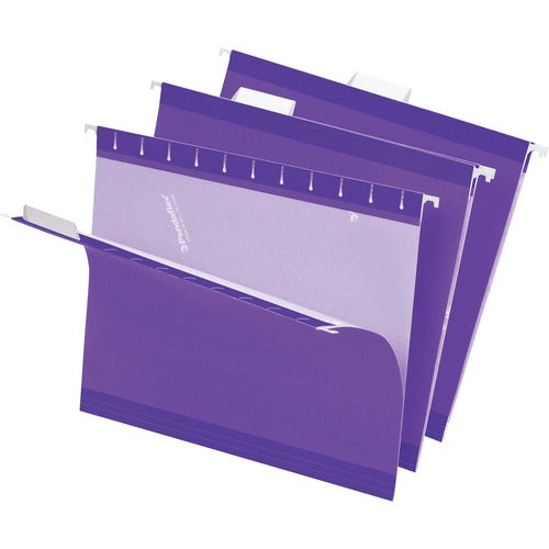 Pendaflex  Hanging Folder, 1/5 Tab Cut, Letter, 25/BX, Violet