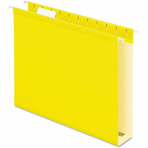 Pendaflex  Box Bottom Folders, 2" Cap, Letter Size, 25/BX, Yellow