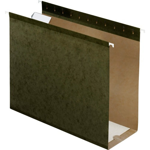 Pendaflex  Hanging Folders, 4" Capacity, Letter, 25/BX, Standard Green