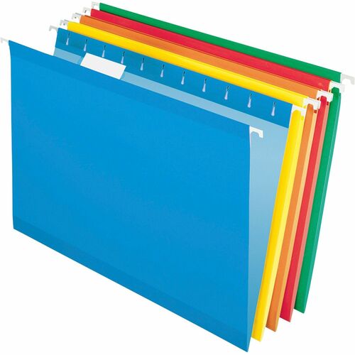 Pendaflex  Hanging Folder, 1/5 Tab Cut, Legal, 25/BX, Be/Rd/Yw/Or/Bt.Gn