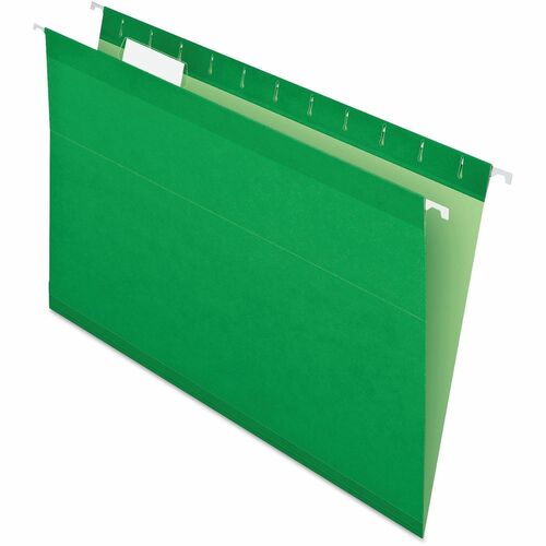 Pendaflex  Hanging Folder, 1/5 Tab Cut, Legal, 25/BX, Bright Green