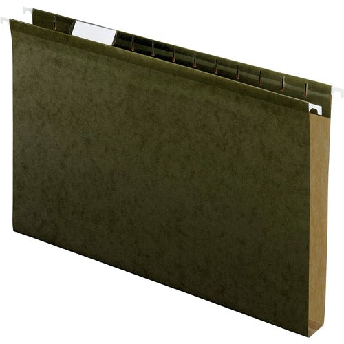 Pendaflex  Hanging Folders, 1" Capacity, Legal, 25/BX, Standard Green