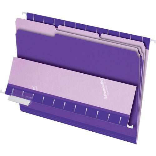 Pendaflex  Interior Folder, 11pt, 1/3 Tab Cut, Letter, 100/BX, VT