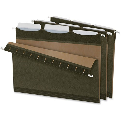 Pendaflex  Hanging File Folder,W/Tab,Ltr,1/3 Cut,25/BX,Standard Green