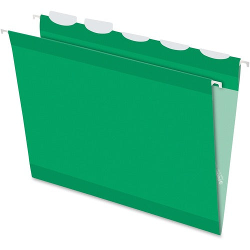 Pendaflex  Hanging File Folder, Letter, 1/5 Cut, 25/BX, Bright GN