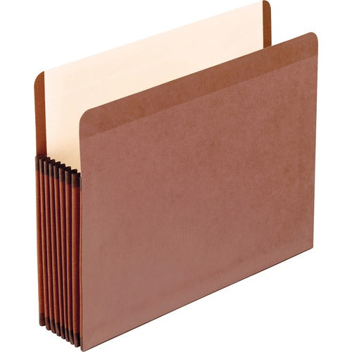 Pendaflex  File Pockets, Reinforced, 7" Exp, Letter-Size, 5/BX, Red