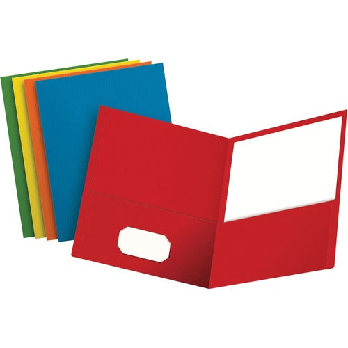 Oxford  Twin Pocket Folders,No Fasteners,11"x8-1/2",25/BX,AST