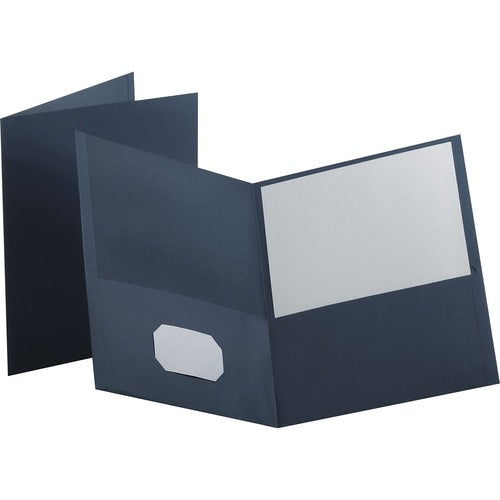 Oxford  Twin Pocket Folders,No Fasteners,11"x8-1/2",25/BX,DBE