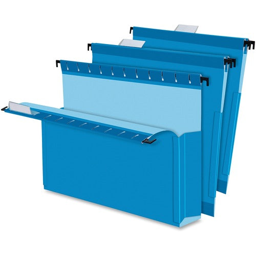 Pendaflex  Hanging Box File Folders, 3" Exp, Legal, 25/BX, Blue