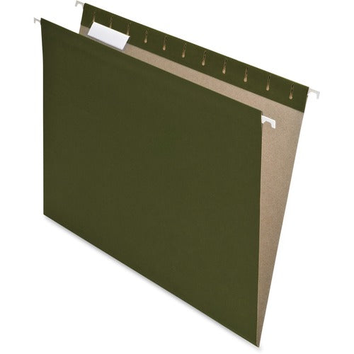 Pendaflex  Hanging Folder, Recycled, 1/5 Tab Cut, Letter, 25/BX, Green