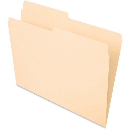 Pendaflex  Folder,Letter,11Pt.,1-Ply,1/2 Cut Asst. Tab,100/BX,Manila