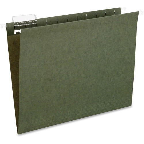 Pendaflex  Hanging File Folder, 1/5 Tab Cut, Letter, 25/BX, Green