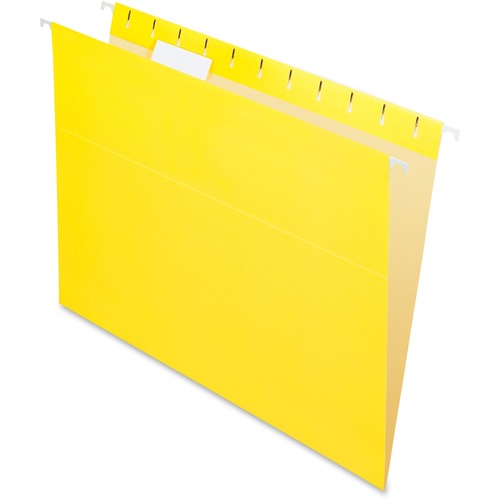 Pendaflex  Hanging Folder, 1/5 Tab Cut, Letter Size, 25/BX, Yellow