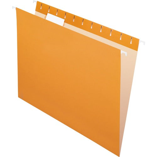 Pendaflex  Hanging Folder, 1/5 Tab Cut, Letter Size, 25/BX, Orange