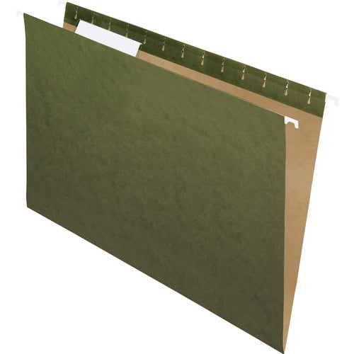 Pendaflex  Hanging File Folder, 1/3 Tab Cut, Legal, 25/BX, Green