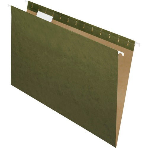 Pendaflex  Hanging File Folder, 1/5 Tab Cut, Legal, 25/BX, Green