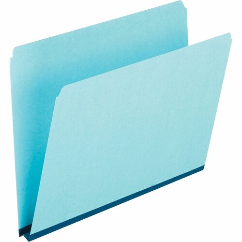 Pendaflex  Tab Folders, Straight Cut, 9-1/2"H, Letter-Size, 25/BX, Blue