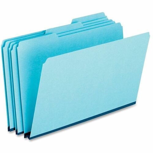 Pendaflex  Tab Folders, 1/3 Cut, 9-1/2"H, Legal-Size, 25/BX, Blue