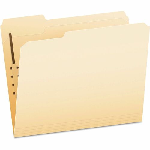 Pendaflex  Fastener File Folders, Letter, 1/3 AST Cut, 25/BX, Manila