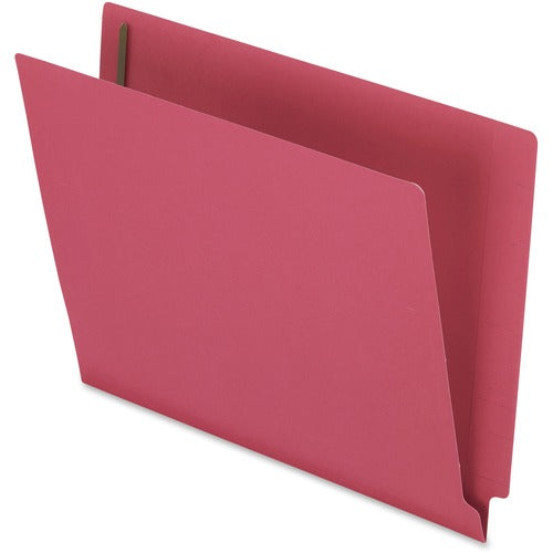 Pendaflex  File Folders, End Tab, 2 Fasteners, Letter, 50/BX, Red