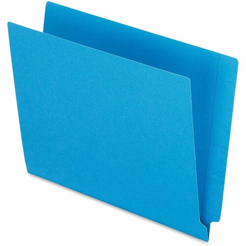 Pendaflex  End Tab File Folder,3/4" Exp.,11 pt.,Letter,100/BX,Blue