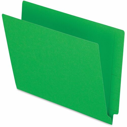 Pendaflex  End Tab File Folder,3/4" Exp.,11 pt.,Letter,100/BX,Green