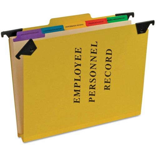Pendaflex  Personnel Hanging Folders, 9-1/2"x11-3/4", 2" Exp., Yellow