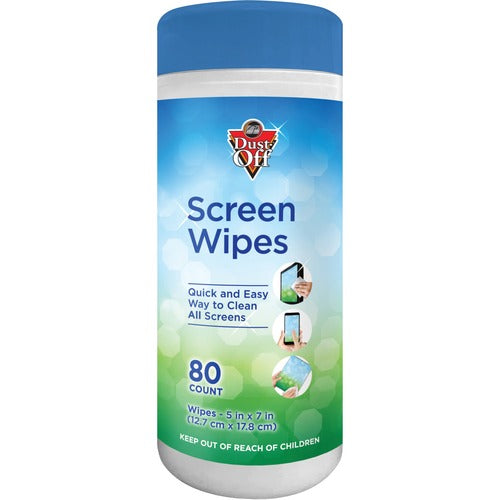 Falcon  Anti-static Monitor Wipes, 6"x6-1/2", 80 Wipes-FALDSCT